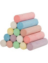 GOKI58688,Creta colorata pentru desenat pe asfalt, set 15 bucati