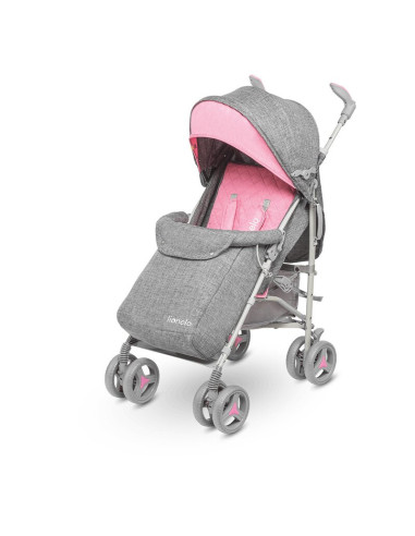 BN-LO-IRMA_PINK,Lionelo - Carucior sport Irma, Cu husa de picioare, Cu plasa de tantari, Conform cu standardul european de secur