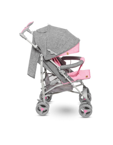BN-LO-IRMA_PINK,Lionelo - Carucior sport Irma, Cu husa de picioare, Cu plasa de tantari, Conform cu standardul european de secur