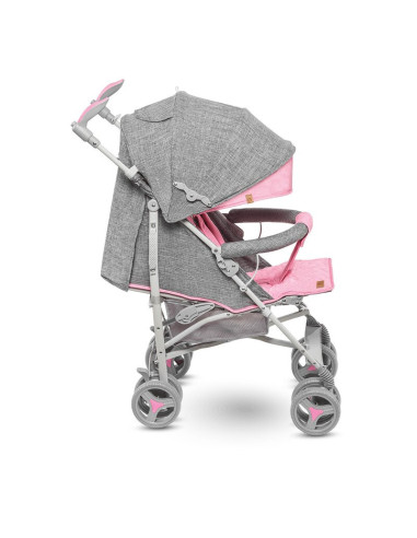 BN-LO-IRMA_PINK,Lionelo - Carucior sport Irma, Cu husa de picioare, Cu plasa de tantari, Conform cu standardul european de secur