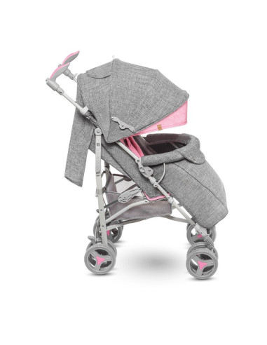 BN-LO-IRMA_PINK,Lionelo - Carucior sport Irma, Cu husa de picioare, Cu plasa de tantari, Conform cu standardul european de secur
