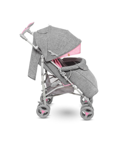 BN-LO-IRMA_PINK,Lionelo - Carucior sport Irma, Cu husa de picioare, Cu plasa de tantari, Conform cu standardul european de secur