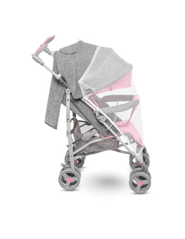BN-LO-IRMA_PINK,Lionelo - Carucior sport Irma, Cu husa de picioare, Cu plasa de tantari, Conform cu standardul european de secur