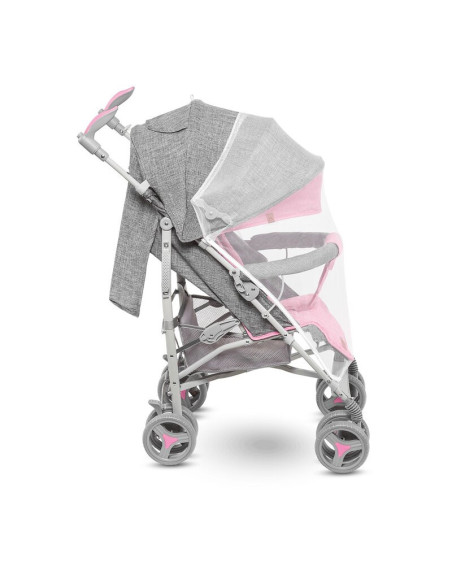 BN-LO-IRMA_PINK,Lionelo - Carucior sport Irma, Cu husa de picioare, Cu plasa de tantari, Conform cu standardul european de secur