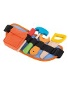BN-80022,Joueco - Trusa de scule din lemn certificat FSC, 33.5x14 cm, 9 piese, Multicolor