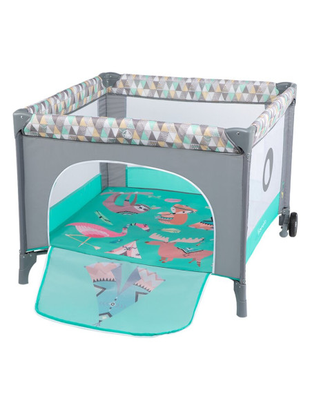 BN-LO-SOFIE_TQ_SCANDI,Lionelo - Tarc de joaca Lene, Cu roti, Cu intrare laterala cu fermoar, 100 x 100 cm, Conform cu standardul