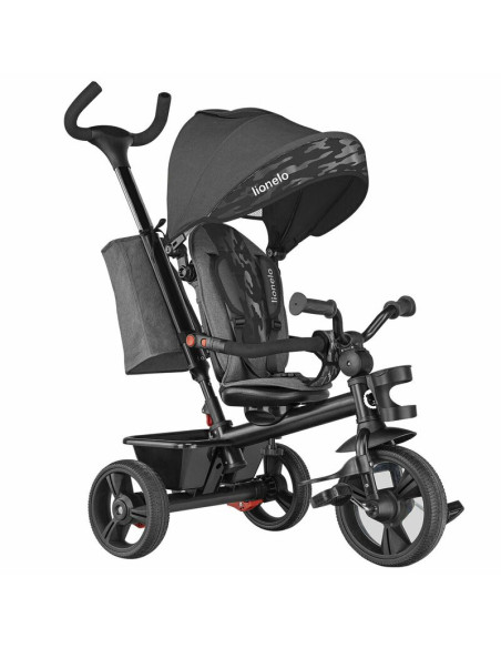 BN-LO-HAARI_STONE_GREY,Lionelo - Tricicleta Haari, Suport picioare, Control al directiei, Scaun reversibil, Rotire 360 grade, Pl