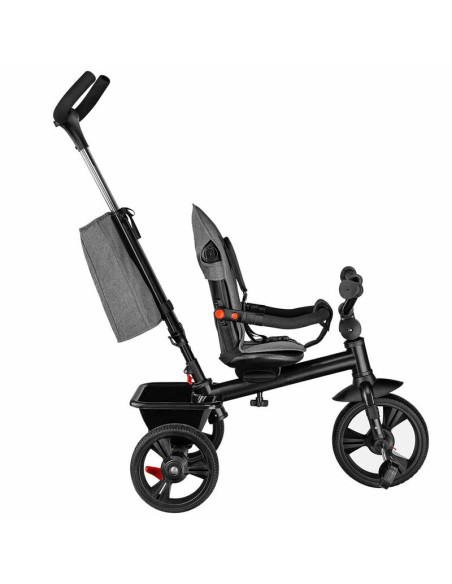 BN-LO-HAARI_STONE_GREY,Lionelo - Tricicleta Haari, Suport picioare, Control al directiei, Scaun reversibil, Rotire 360 grade, Pl