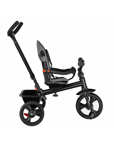 BN-LO-HAARI_STONE_GREY,Lionelo - Tricicleta Haari, Suport picioare, Control al directiei, Scaun reversibil, Rotire 360 grade, Pl