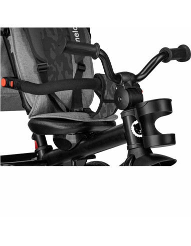 BN-LO-HAARI_STONE_GREY,Lionelo - Tricicleta Haari, Suport picioare, Control al directiei, Scaun reversibil, Rotire 360 grade, Pl