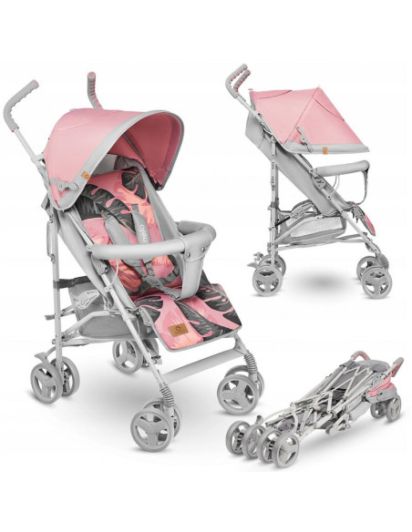 BN-LO-ELIA_TROPICAL_PINK,Lionelo - Carucior sport Elia Tropical, Cu husa de picioare, Cu plasa de tantari, Conform cu standardul