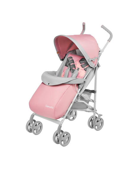 BN-LO-ELIA_TROPICAL_PINK,Lionelo - Carucior sport Elia Tropical, Cu husa de picioare, Cu plasa de tantari, Conform cu standardul