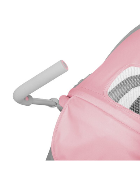 BN-LO-ELIA_TROPICAL_PINK,Lionelo - Carucior sport Elia Tropical, Cu husa de picioare, Cu plasa de tantari, Conform cu standardul