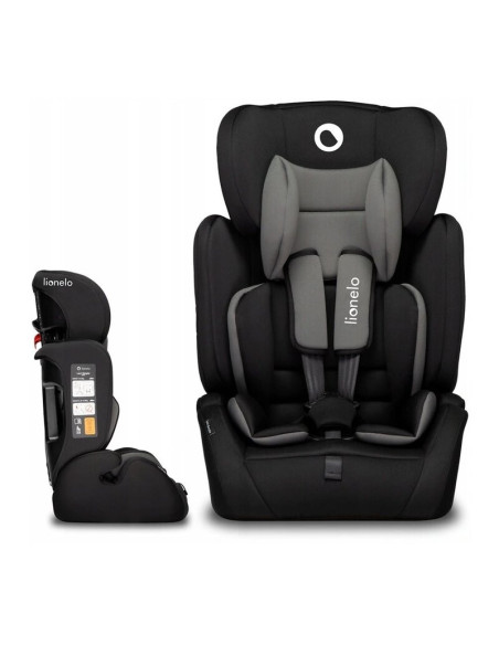 BN-LO-LEVI_SIMPLE_BLACK,Lionelo - Scaun auto Levi Simple, 9-36 Kg, Conform cu standardul european de securitate ECE R44/04, Negr