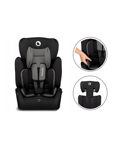 BN-LO-LEVI_SIMPLE_BLACK,Lionelo - Scaun auto Levi Simple, 9-36 Kg, Conform cu standardul european de securitate ECE R44/04, Negr