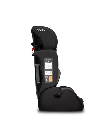 BN-LO-LEVI_SIMPLE_BLACK,Lionelo - Scaun auto Levi Simple, 9-36 Kg, Conform cu standardul european de securitate ECE R44/04, Negr