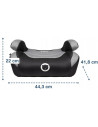 BN-LO-LUUK_FIX_GREY,Lionelo - Inaltator auto Luuk Fix, 22-36 Kg, cu Isofix, Conform cu standardul european de securitate ECER44/
