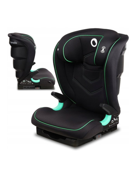 BN-LO-NEAL_BLACK_ONYX,Lionelo - Scaun auto Neal Onix Spatar reglabil, Baza i-size, 15-36 Kg, cu Isofix, Conform cu standardul eu