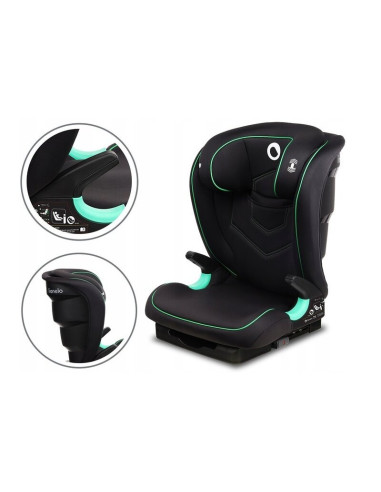 BN-LO-NEAL_BLACK_ONYX,Lionelo - Scaun auto Neal Onix Spatar reglabil, Baza i-size, 15-36 Kg, cu Isofix, Conform cu standardul eu