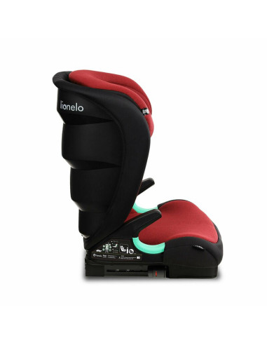 BN-LO-NEAL_RED_BURGUNDY,Lionelo - Scaun auto Neal Burgundy Spatar reglabil, Baza i-size, 15-36 Kg, cu Isofix, Conform cu standar