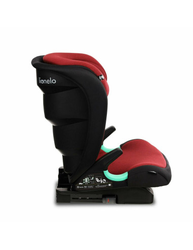 BN-LO-NEAL_RED_BURGUNDY,Lionelo - Scaun auto Neal Burgundy Spatar reglabil, Baza i-size, 15-36 Kg, cu Isofix, Conform cu standar