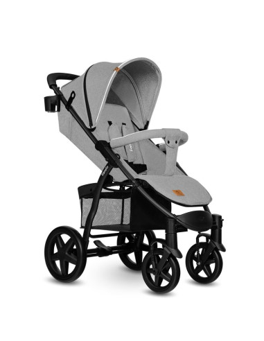 BN-LO-ANNET_PLUS_CONCRETE,Lionelo - Carucior sport Annet Plus, De la nastere, Cu accesorii si capotina XXL reglabila, 0 - 22 Kg,