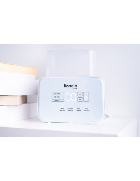 BN-LOC-THERMUP-DOUBLE_WHITE,Lionelo - Incalzitor biberoane ThermUp Double, 2 biberoane, 3 - 5 min, Temperatura constanta pana la