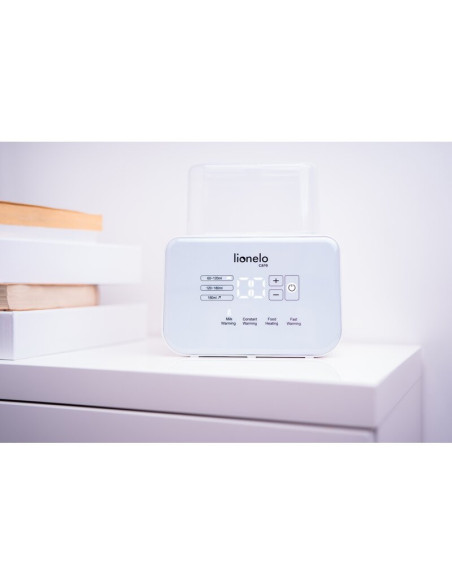 BN-LOC-THERMUP-DOUBLE_WHITE,Lionelo - Incalzitor biberoane ThermUp Double, 2 biberoane, 3 - 5 min, Temperatura constanta pana la