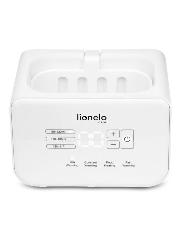 BN-LOC-THERMUP-DOUBLE_WHITE,Lionelo - Incalzitor biberoane ThermUp Double, 2 biberoane, 3 - 5 min, Temperatura constanta pana la