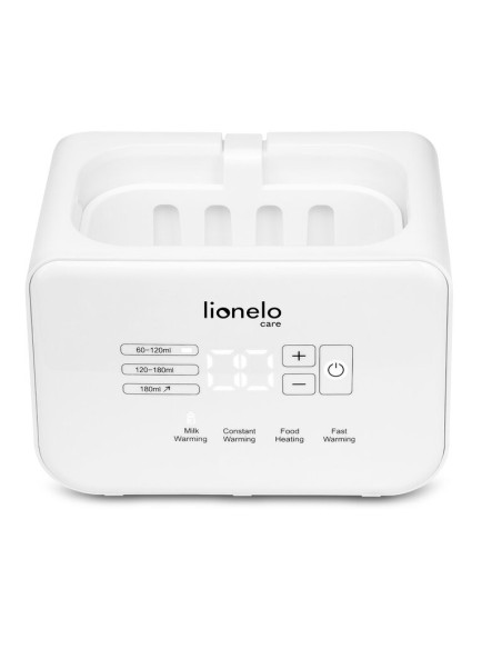 BN-LOC-THERMUP-DOUBLE_WHITE,Lionelo - Incalzitor biberoane ThermUp Double, 2 biberoane, 3 - 5 min, Temperatura constanta pana la