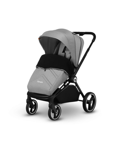 BN-LO-MIKA_2IN1_GREY_STONE,Lionelo - Carucior Mika, 2 in 1, Cadru din aluminiu, Cu landou intarit si salteluta moale, Reversibil