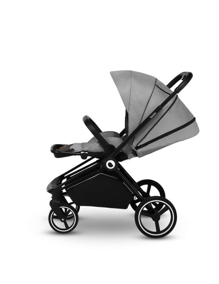 BN-LO-MIKA_2IN1_GREY_STONE,Lionelo - Carucior Mika, 2 in 1, Cadru din aluminiu, Cu landou intarit si salteluta moale, Reversibil