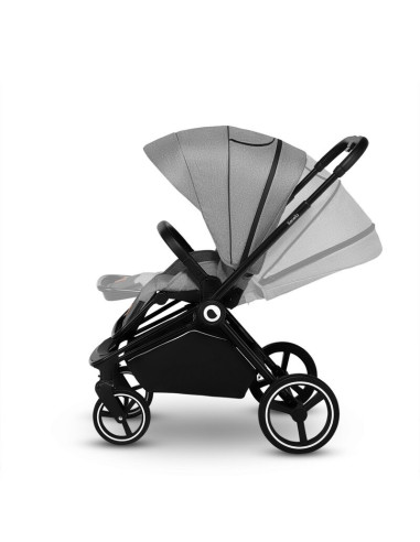 BN-LO-MIKA_2IN1_GREY_STONE,Lionelo - Carucior Mika, 2 in 1, Cadru din aluminiu, Cu landou intarit si salteluta moale, Reversibil