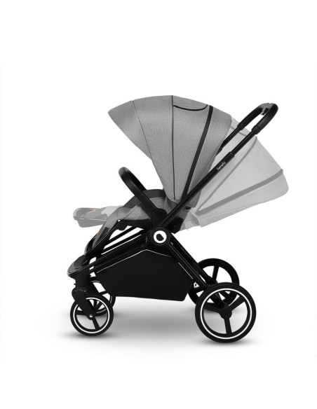 BN-LO-MIKA_2IN1_GREY_STONE,Lionelo - Carucior Mika, 2 in 1, Cadru din aluminiu, Cu landou intarit si salteluta moale, Reversibil