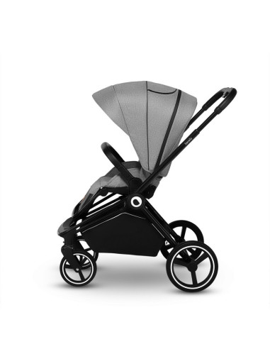 BN-LO-MIKA_2IN1_GREY_STONE,Lionelo - Carucior Mika, 2 in 1, Cadru din aluminiu, Cu landou intarit si salteluta moale, Reversibil