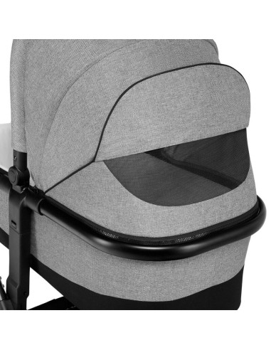 BN-LO-MIKA_2IN1_GREY_STONE,Lionelo - Carucior Mika, 2 in 1, Cadru din aluminiu, Cu landou intarit si salteluta moale, Reversibil