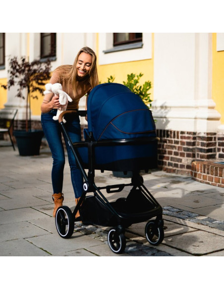 BN-LO-MIKA_2IN1_GREY_STONE,Lionelo - Carucior Mika, 2 in 1, Cadru din aluminiu, Cu landou intarit si salteluta moale, Reversibil