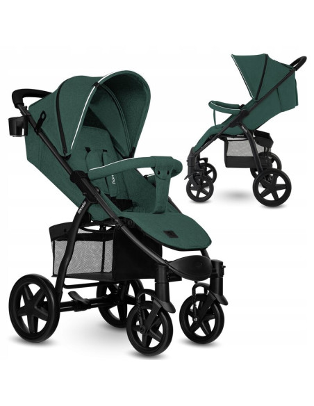 BN-LO-ANNET_TOUR_GREEN _TURQUOISE,Lionelo - Carucior sport Annet Tour, De la nastere, Cu capotina impermeabila, Cu filtru UPF 50