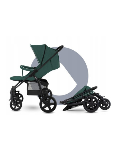 BN-LO-ANNET_TOUR_GREEN _TURQUOISE,Lionelo - Carucior sport Annet Tour, De la nastere, Cu capotina impermeabila, Cu filtru UPF 50