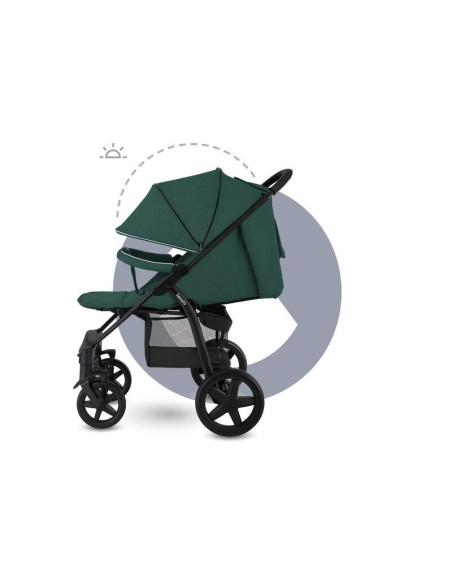 BN-LO-ANNET_TOUR_GREEN _TURQUOISE,Lionelo - Carucior sport Annet Tour, De la nastere, Cu capotina impermeabila, Cu filtru UPF 50