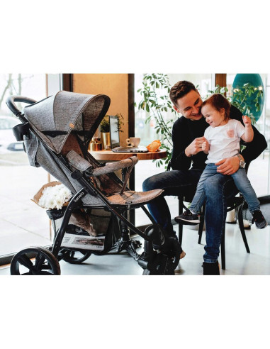 BN-LO-ANNET_TOUR_GREEN _TURQUOISE,Lionelo - Carucior sport Annet Tour, De la nastere, Cu capotina impermeabila, Cu filtru UPF 50