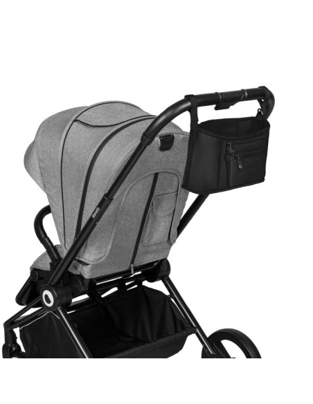 BN-LO-LITTLE_CUBE_BLACK,Lionelo - Geanta impermeabila pentru mamici si carucior, Little Cube, Cu 4 compartimente, Curea detasabi
