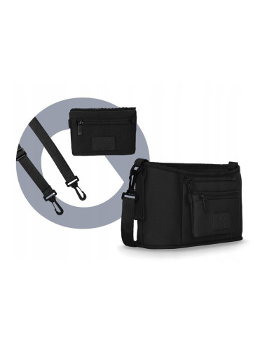 BN-LO-LITTLE_CUBE_BLACK,Lionelo - Geanta impermeabila pentru mamici si carucior, Little Cube, Cu 4 compartimente, Curea detasabi