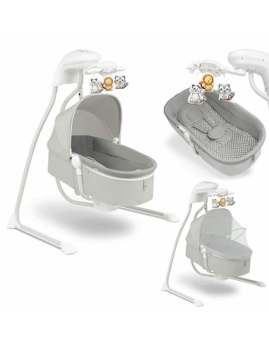 BN-LO-HENNY_GREY_DOVE,Lionelo - Balansoar electric, Leagan si sezlong pentru bebelusi, Henny, 3 in 1, Cu functie de inclinare,10
