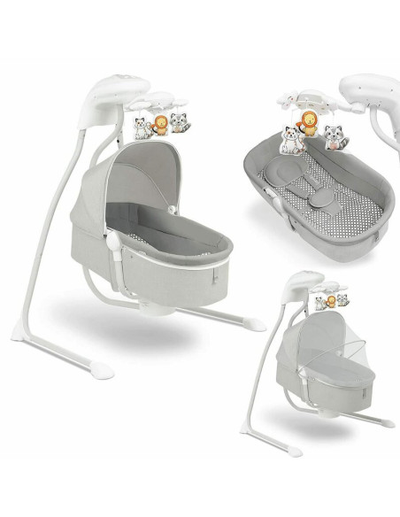 BN-LO-HENNY_GREY_DOVE,Lionelo - Balansoar electric, Leagan si sezlong pentru bebelusi, Henny, 3 in 1, Cu functie de inclinare,10