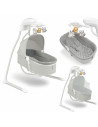 BN-LO-HENNY_GREY_DOVE,Lionelo - Balansoar electric, Leagan si sezlong pentru bebelusi, Henny, 3 in 1, Cu functie de inclinare,10