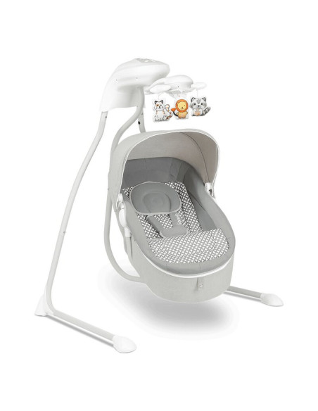 BN-LO-HENNY_GREY_DOVE,Lionelo - Balansoar electric, Leagan si sezlong pentru bebelusi, Henny, 3 in 1, Cu functie de inclinare,10