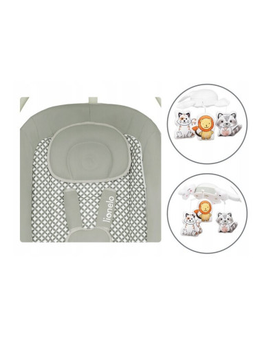 BN-LO-HENNY_GREY_DOVE,Lionelo - Balansoar electric, Leagan si sezlong pentru bebelusi, Henny, 3 in 1, Cu functie de inclinare,10