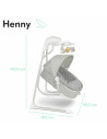 BN-LO-HENNY_GREY_DOVE,Lionelo - Balansoar electric, Leagan si sezlong pentru bebelusi, Henny, 3 in 1, Cu functie de inclinare,10