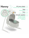 BN-LO-HENNY_GREY_DOVE,Lionelo - Balansoar electric, Leagan si sezlong pentru bebelusi, Henny, 3 in 1, Cu functie de inclinare,10
